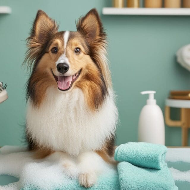 Toilettage du Berger des Shetland (Sheltie)